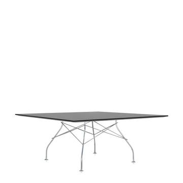 Table carrée GLOSSY de Kartell, Noir