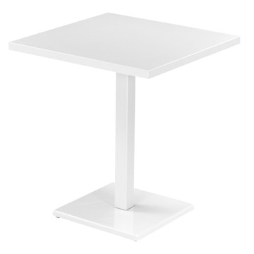 Table carrée ROUND de Emu, Blanc mat