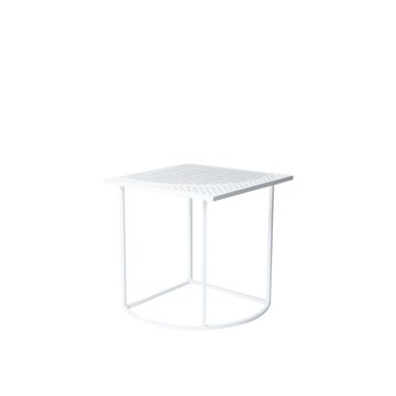 Table d'appoint carrée ISO B de Petite Friture, Blanc