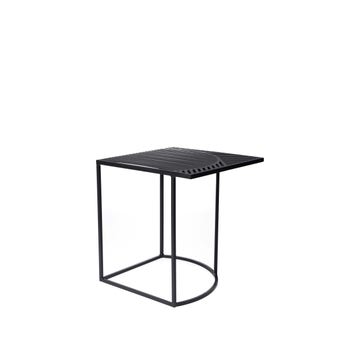 Table d'appoint carrée ISO B de Petite Friture, Noir