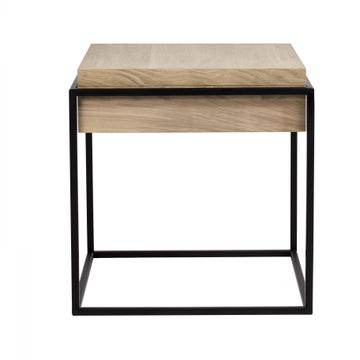 Table d'appoint MONOLIT d'Ethnicraft, Chêne et noir