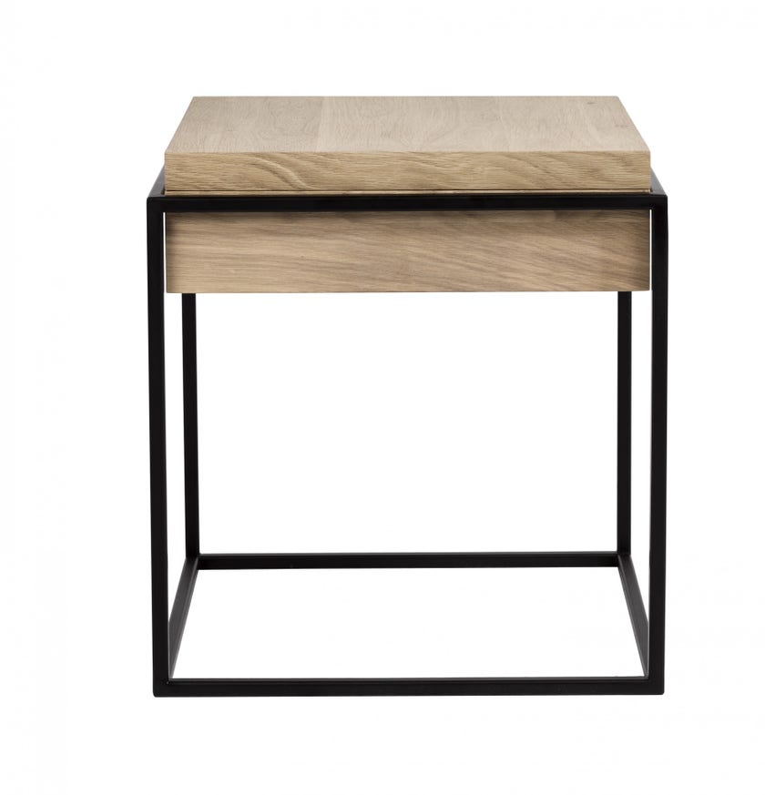 Table d'appoint MONOLIT d'Ethnicraft, Chêne et noir