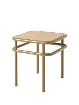 Table d'appoint UD, Carré, Chêne clair, Brun vert Table d'appoint UD, Carré, Chêne clair, Brun vert