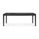 Table d'extérieur en teck BOK d'Ethnicraft Teck noir, 200 x 100 x H.76 cm