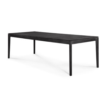 Table d'extérieur en teck BOK d'Ethnicraft Teck noir, 250 x 100 x H.76 cm