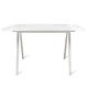 Table de repas extérieur KODO 280 x 106, Structure aluminium gris clair , Plateau céramique Dune white