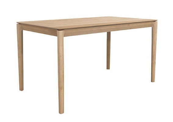Table en chêne BOK, 160 x 80 x 76 cm, Chêne