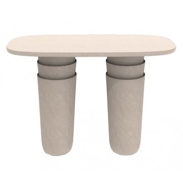 Table extérieur KASANE Ovale, Sabbia, L. 240