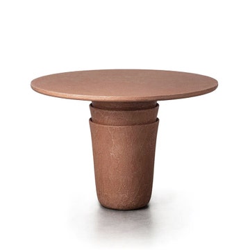 Table extérieur KASANE Ronde, Terracotta, D. 160