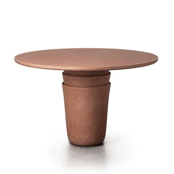 Table extérieur KASANE Ronde, Terracotta, D.180 cm