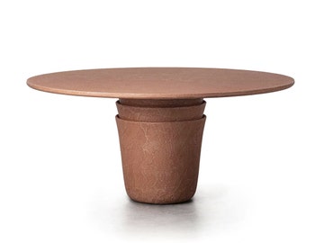 Table extérieur KASANE Ronde, Terracotta, D.180 cm Table extérieur KASANE Ronde, Terracotta, D.180 cm