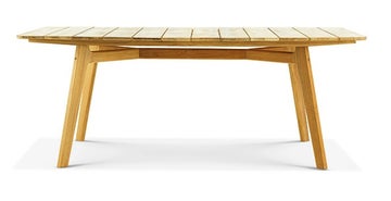 Table extérieur KNIT de Ethimo, Teck Table extérieur KNIT de Ethimo, Teck