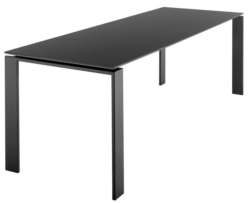 Table FOUR de Kartell, 223 x 79, Piètement noir, Plateau noir Table FOUR de Kartell, 223 x 79, Piètement noir, Plateau noir