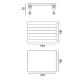 Table GRAY 32 LG de Gervasoni, Plateau noyer, Pieds noyer