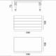Table GRAY 34 LG de Gervasoni, Plateau noyer, Pieds noyer