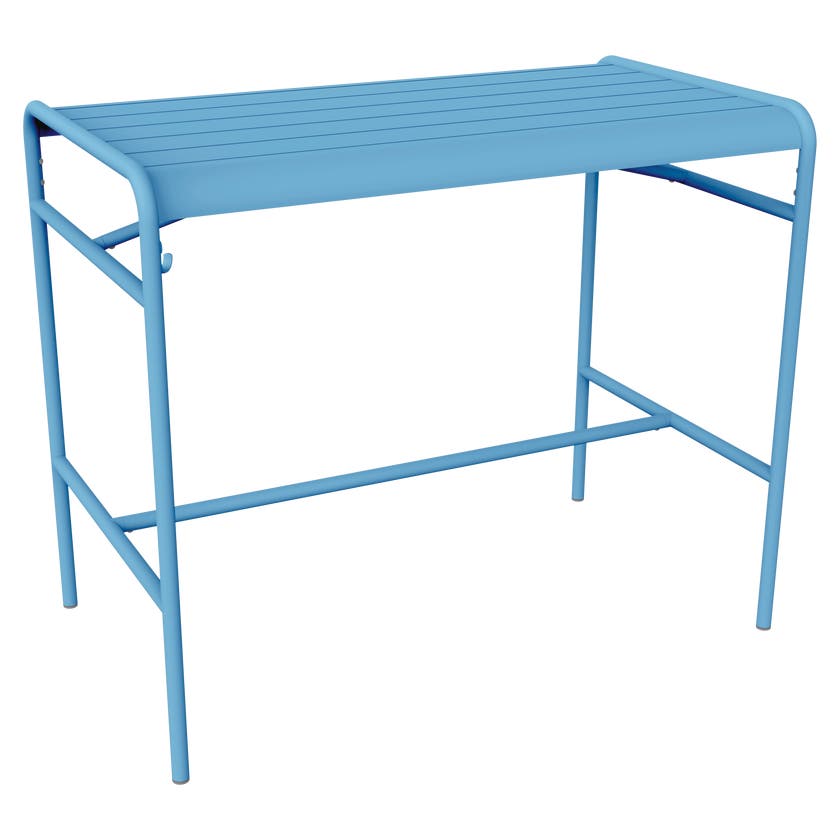 Table haute LUXEMBOURG de Fermob, Bleu maya Table haute LUXEMBOURG de Fermob, Bleu maya