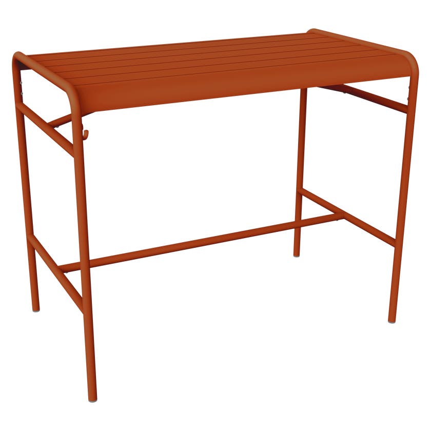 Table haute LUXEMBOURG de Fermob, Orange confite Table haute LUXEMBOURG de Fermob, Orange confite
