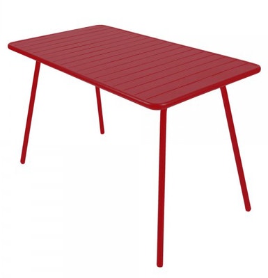 Table LUXEMBOURG pour 8 personnes de Fermob piment