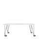 Table MAX de Kartell, L.190 X H.73 X P.90, Blanc zinc