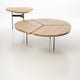 Table Miss Trèfle de Airborne, Ø118, Chêne 