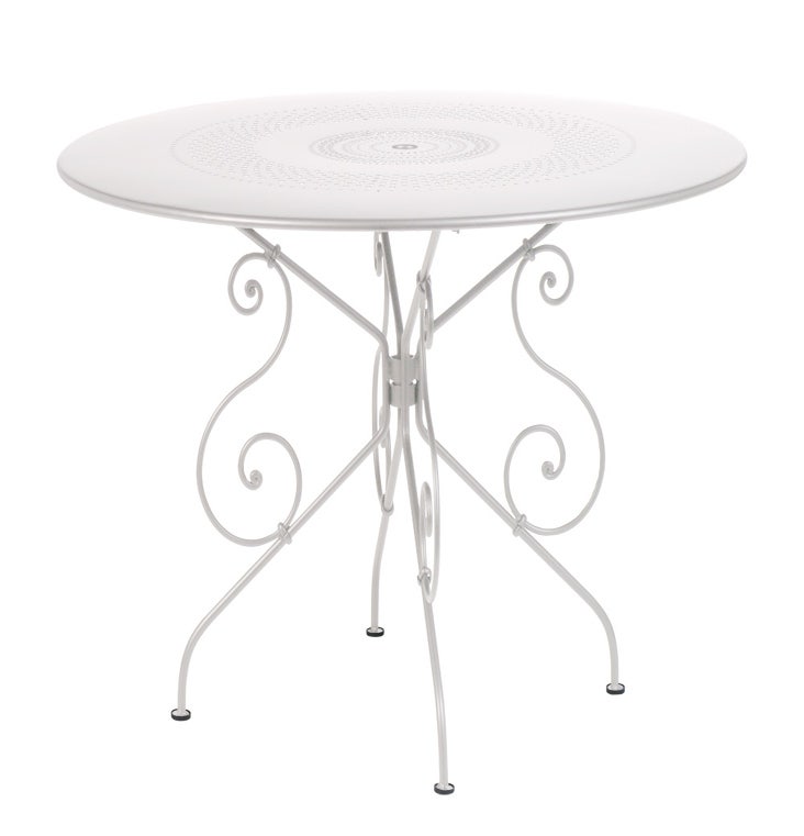 Table MONTMARTRE de Fermob D.117 blanc coton