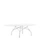 Table ovale GLOSSY, Blanc
