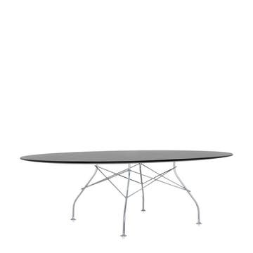 Table ovale GLOSSY de Kartell, Noir