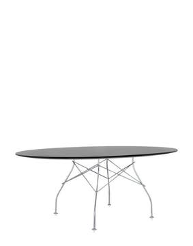 Table ovale GLOSSY de Kartell, Noir Table ovale GLOSSY de Kartell, Noir