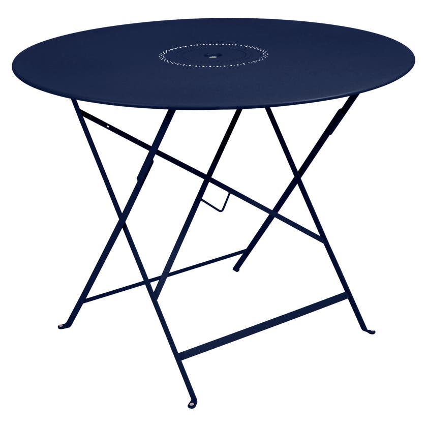 Table pliante FLORÉAL de Fermob D. 96, Bleu abysse Table pliante FLORÉAL de Fermob D. 96, Bleu abysse