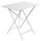 Table rectangulaire 77 x 57 cm Bistro, Blanc coton
