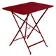 Table rectangulaire 77 x 57 cm Bistro, Piment 