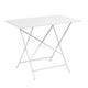 Table rectangulaire 97 X 57 CM BISTRO, Blanc coton