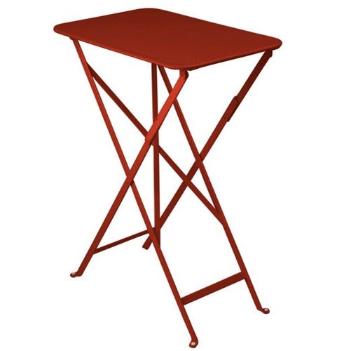 Table rectangulaire BISTRO 37 x 57 cm de Fermob, piment
