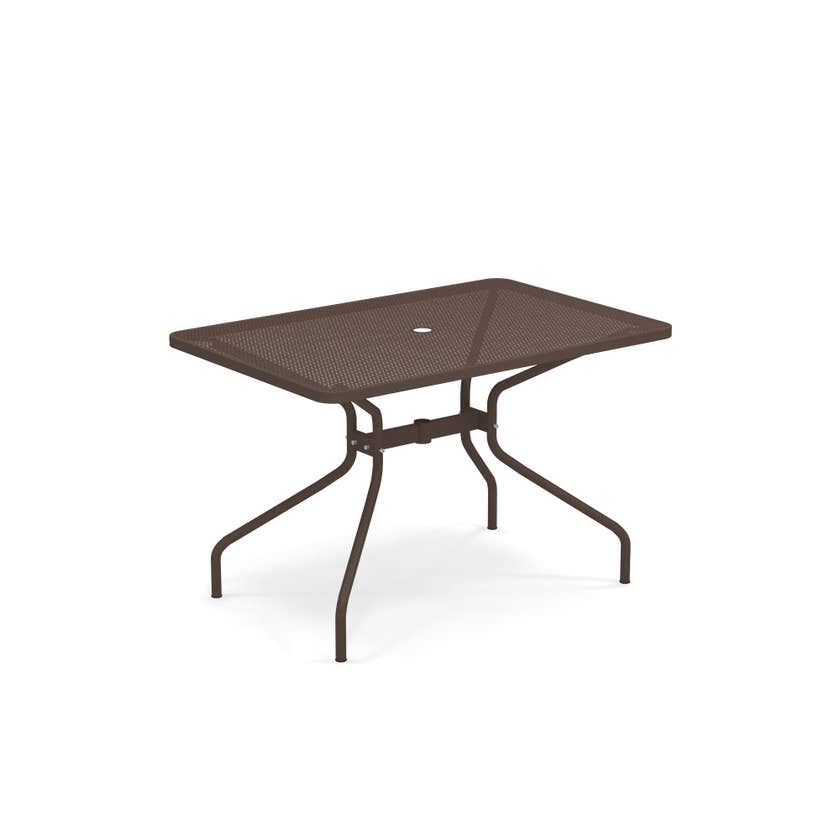 Table rectangulaire CAMBI de Emu, 120 x 80 cm, Marron d'Inde Table rectangulaire CAMBI de Emu, 120 x 80 cm, Marron d'Inde