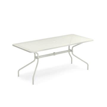 Table rectangulaire CAMBI de Emu, 180 x 80 cm, Blanc mat 