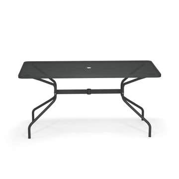 Table rectangulaire CAMBI de Emu, 180 x 80 cm, Fer ancien 