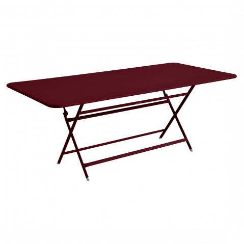 Table rectangulaire CARACTERE de Fermob, 190x90, coloris Cerise Noire Table rectangulaire CARACTERE de Fermob, 190x90, coloris Cerise Noire
