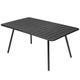 Table rectangulaire confort 6 LUXEMBOURG, Carbone 