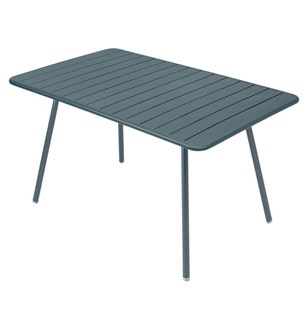 Table rectangulaire confort 6 LUXEMBOURG de Fermob, couleur gris orage