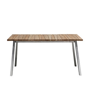 Table rectangulaire  INOUT de Gervasoni, L. 240, plateau teck