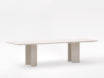 Table rectangulaire NACA, 300 cm, Aluminium, Antique white Table rectangulaire NACA, 300 cm, Aluminium, Antique white