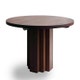 Table ronde BRIX de Heerenhuis, Ø210, Solid African Walnut