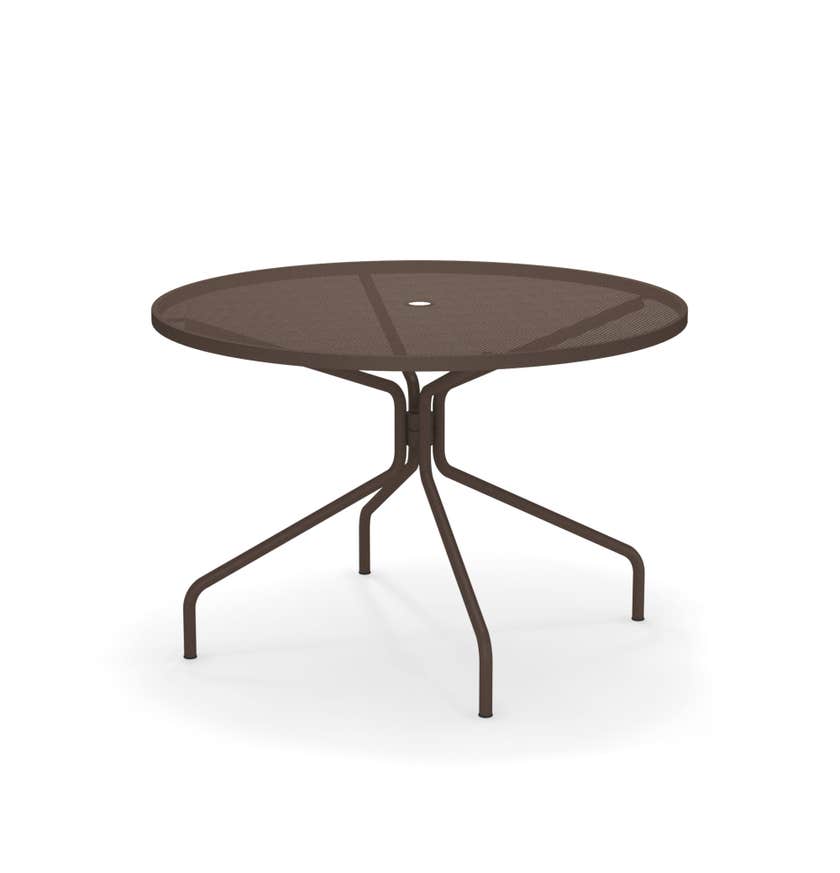 Table ronde CAMBI de Emu, Ø120 cm, Marron d'Inde