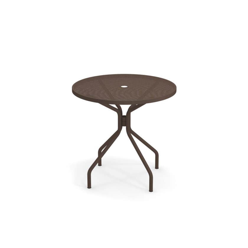 Table ronde CAMBI de Emu, Ø 80 cm, Marron d'Inde Table ronde CAMBI de Emu, Ø 80 cm, Marron d'Inde