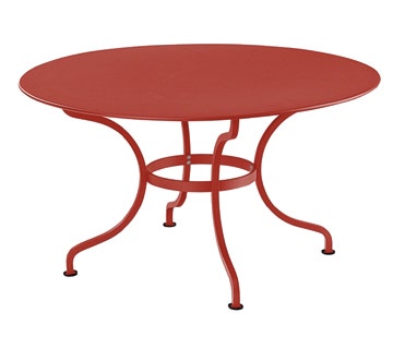 Table ronde D.137 ROMANE de Fermob, Piment Table ronde D.137 ROMANE de Fermob, Piment