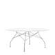 Table ronde GLOSSY, Blanc