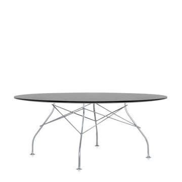 Table ronde GLOSSY de Kartell, Noir
