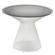Table ronde HEAVEN de Emu, 120 cm, Blanc mat / Verre fumé