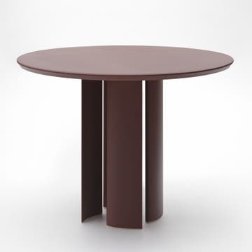 Table ronde NACA, Ø.165 cm, Aluminium, Autumn Red