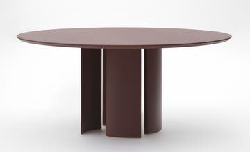 Table ronde NACA, Ø.165 cm, Aluminium, Autumn Red Table ronde NACA, Ø.165 cm, Aluminium, Autumn Red